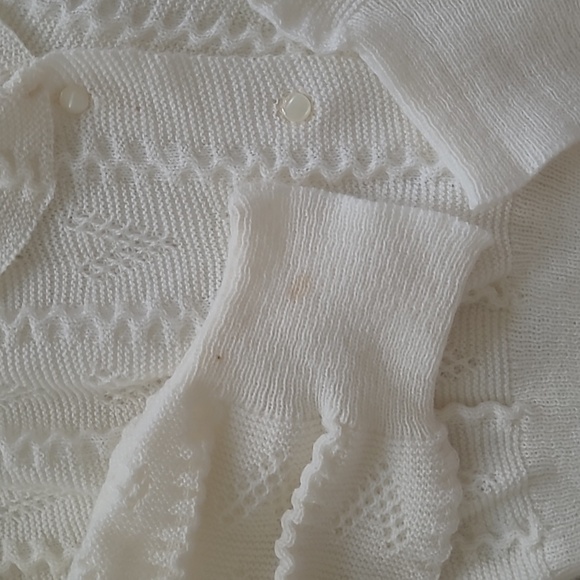 Vintage Knit Cream Caridgan - Picture 2 of 5